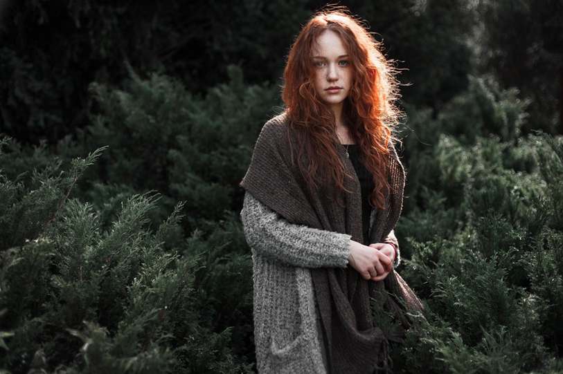 Fiery redhead fucks young stud